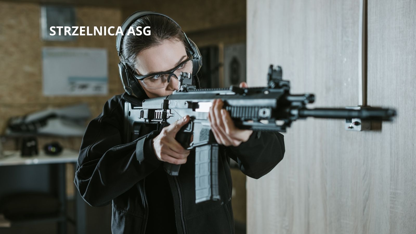 Mobilna strzelnica ASG — przykład stanowiska (bez przycinania napisu)
